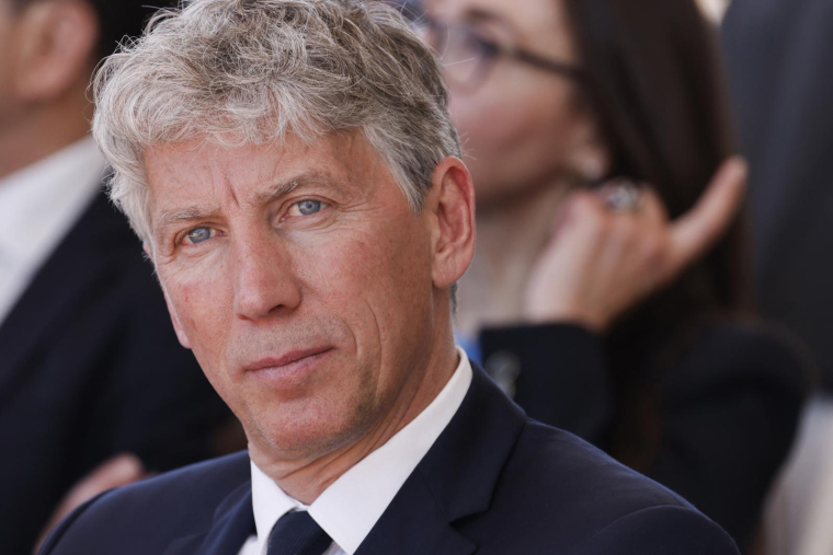 Stéphane Courbit, fondateur de Banijay group, à Marseille le 8 mai 2024. ( POOL / LUDOVIC MARIN )