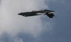 Un chasseur F-35 de Lockheed Martin, au Bourget, en juin 2025 (illustration) ( AFP / ALAIN JOCARD )