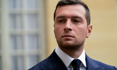 Le président du Rassemblement national, Jordan Bardella, le 2 septembre 2025 à Paris ( AFP / Bertrand GUAY )