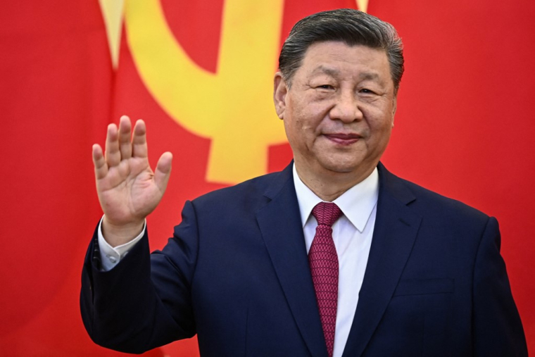 Xi Jinping à Hanoi, au Vietnam, le 14 avril 2025. ( POOL / NHAC NGUYEN )