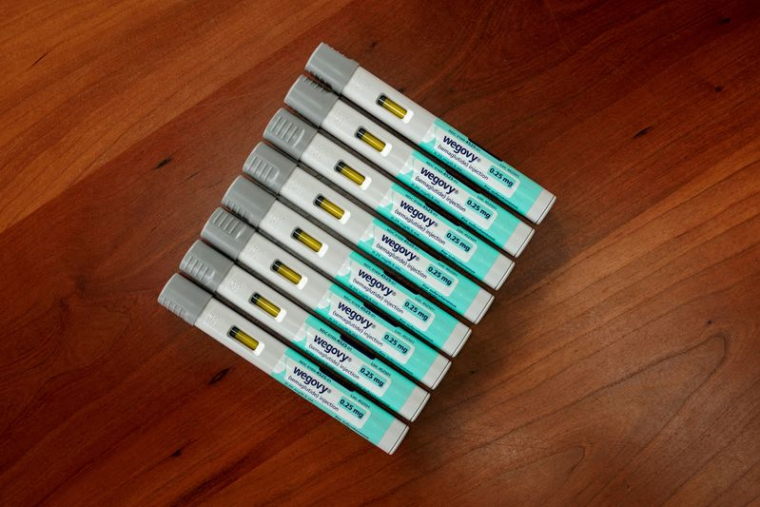 Photo d'archives d'une sélection de stylos injecteurs pour le médicament amaigrissant Wegovy à Chicago, aux États-Unis