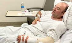 Photo d'Ahmed al Ahmed fournie par les autorités locales le 15 décembre 2025 à l'hôpital St George de Sydney ( NSW Premier's Department / Handout )