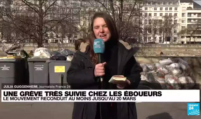 Réforme des retraites : à Paris, la grève des éboueurs reconduite "au moins jusqu'au au 20 mars"