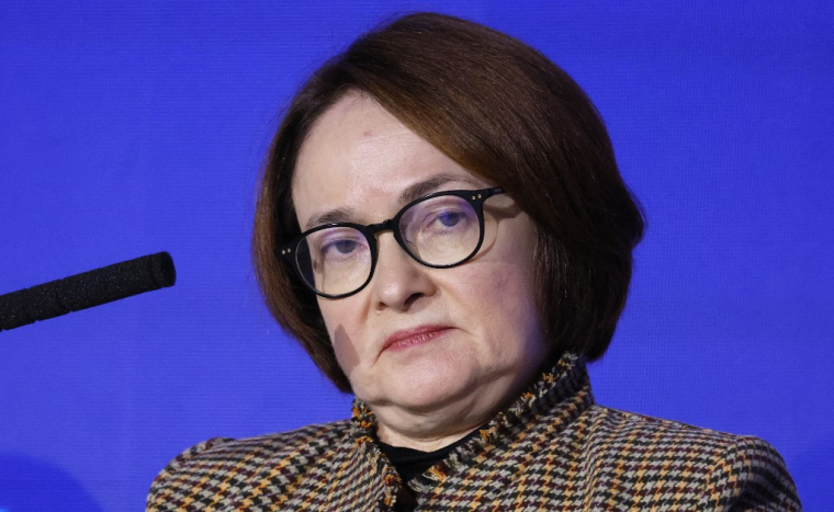 Elvira Nabiullina, à Moscou, le 4 décembre 2024 ( POOL / YURI KOCHETKOV )