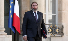 Le ministre français de la Santé François Braun après la réunion hebdomadaire du cabinet à l'Elysée