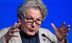 Thierry Breton à Guidel, en France, le 1er octobre 2023. ( AFP / FRED TANNEAU )