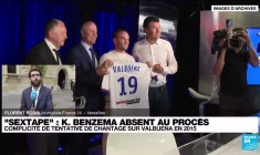 "Affaire de la sextage" : Karim Benzema absent au procès