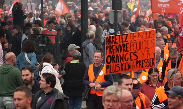 Grèves du 18 septembre: des milliers de manifestants à Rennes