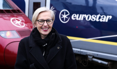 Gwendoline Cazenave à Bruxelles, en Belgique, le 24 janvier 2023. ( AFP / KENZO TRIBOUILLARD )