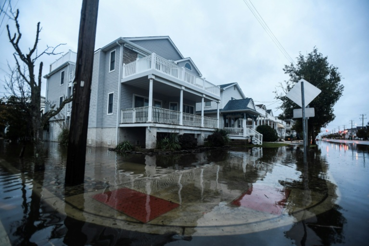 Inondations à Ocean City, dans l'Etat américain du New Jersey, le 26 septembre 2026 ( AFP / Matthew Hatcher )