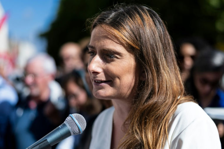 La candidate écologiste à la présidentielle Marine Tondelier à Lille le 5 septembre 2026 ( AFP / Sameer Al-DOUMY )