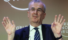 François Villeroy de Galhau, à Davos, en Suisse