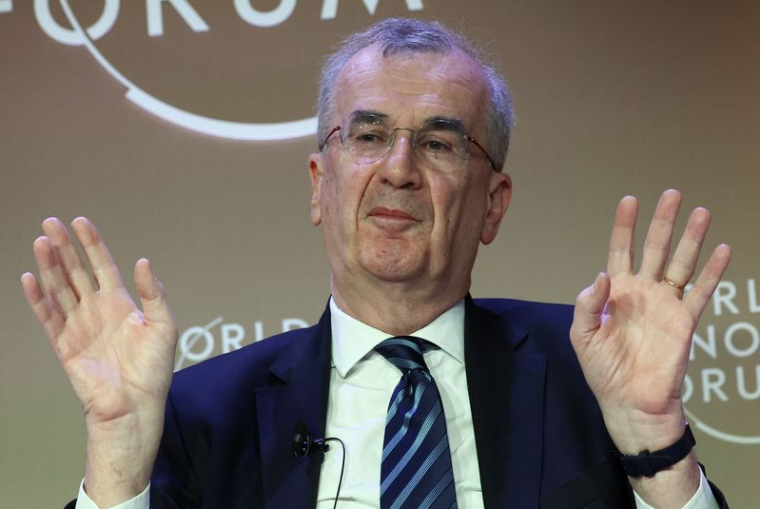 François Villeroy de Galhau, à Davos, en Suisse