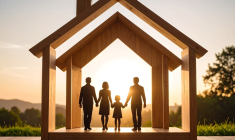 Avec la garantie aide à la famille, l'assurance emprunteur protège l'assuré et ses enfants (Crédits: Adobe Stock - IA)