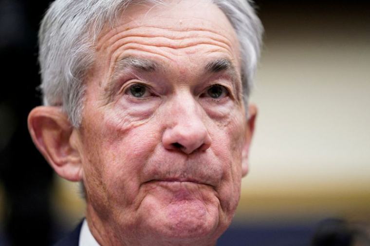 FILE PHOTO: U.S. Federal Reserve Chair Jerome Powell testifies before a House Financial Services Committee hearing in Washington
