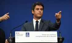 Gabriel Attal, le 4 novembre 2022, à Paris ( AFP / Eric PIERMONT )