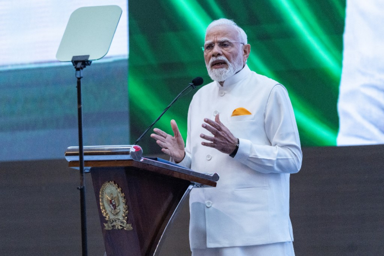 Le Premier ministre indien Narendra Modi à Jakarta, en Indonésie, le 7 juillet 2026. ( AFP / KRISTIANTO PURNOMO )