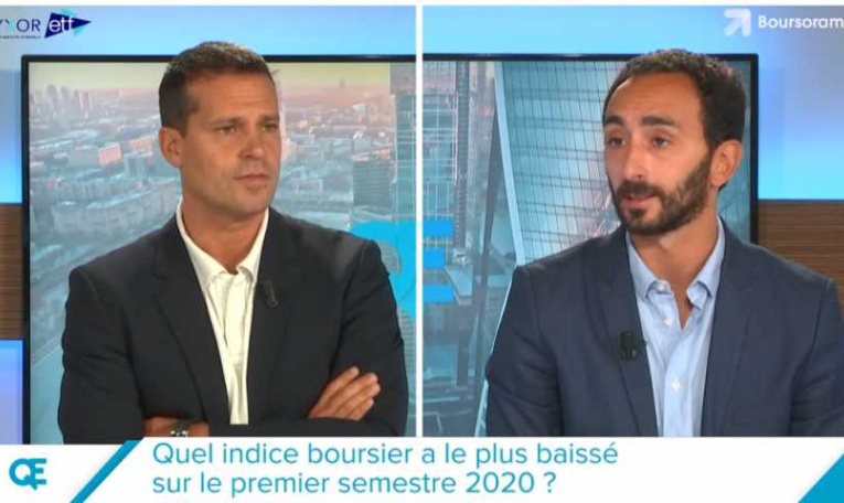 Quel indice boursier a le plus baissé sur le premier semestre 2020 ?