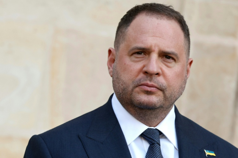 Le chef du cabinet présidentiel ukrainien, Andriï Iermak, arrive à l'Elysée à Paris, le 26 mars 2025 ( AFP / Ludovic MARIN )