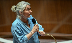 Stéphanie Rist à Paris, le 1er juillet 2026. ( AFP / JULIE SEBADELHA )