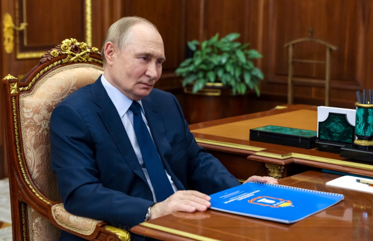 Vladimir Poutine à Moscou, en Russie, le 1er juillet 2025. ( POOL / GAVRIIL GRIGOROV )