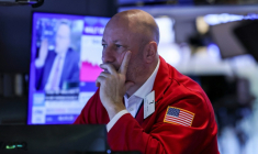 Un opérateur à la Bourse de New York, le 5 mars 2026 ( AFP / ANGELA WEISS )