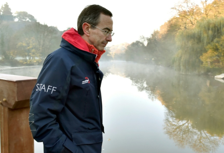 Bruno Retailleau près de Saint-Malo-du-Bois, le 2 novembre 2015 en Vendée ( AFP / GEORGES GOBET )