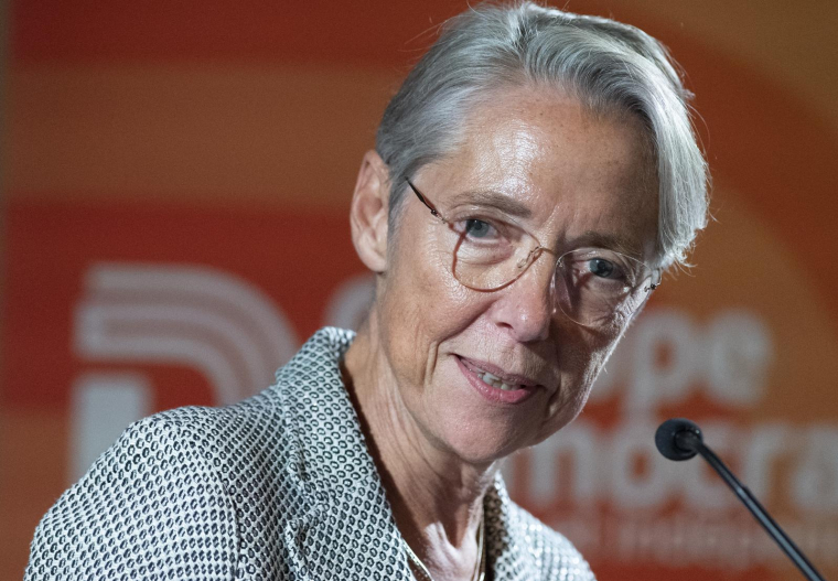 La Première ministre Elisabeth Borne, le Guidel le 22 septembre 2022. ( AFP / FRED TANNEAU )