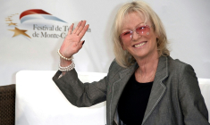 Évelyne Leclercq lors du Festival de Télévision de Monte Carlo, le 7 juin 2010 à Monaco ( AFP / CHRISTIAN ALMINANA )