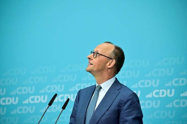 Le chancelier allemand Friedrich Merz le 23 mars 2026, à Berlin ( AFP / Tobias SCHWARZ )
