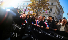Marche en hommage à Pengo Bossio Wangi, âgé de 26 ans, décédé lors d'une fusillade depuis une voiture à Trappes