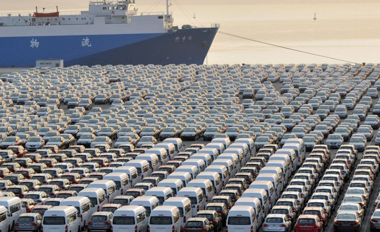 Des voitures chinoises destinées à l'exportation