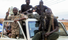 Des militaires soudanais à Khartoum, au Soudan, le 23 août 2025. ( AFP / EBRAHIM HAMID )