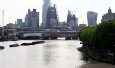 Vue du quartier financier de Londres