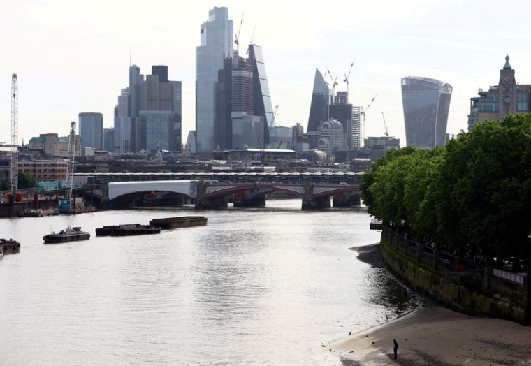 Vue du quartier financier de Londres