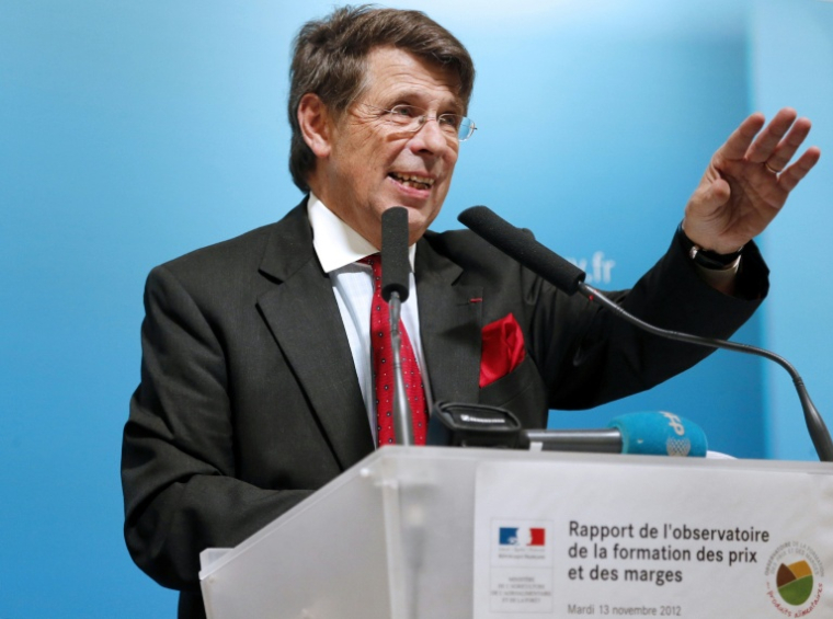 L'économiste Philippe Chalmin à Paris le 13 novembre 2012 ( AFP / PIERRE VERDY )