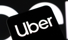 Le logo d'Uber est visible sur cette illustration