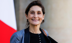 La ministre des Sports et des Jeux olympiques et paralympiques, Amélie Oudéa-Castéra, le 10 novembre à Paris. ( AFP / LUDOVIC MARIN )