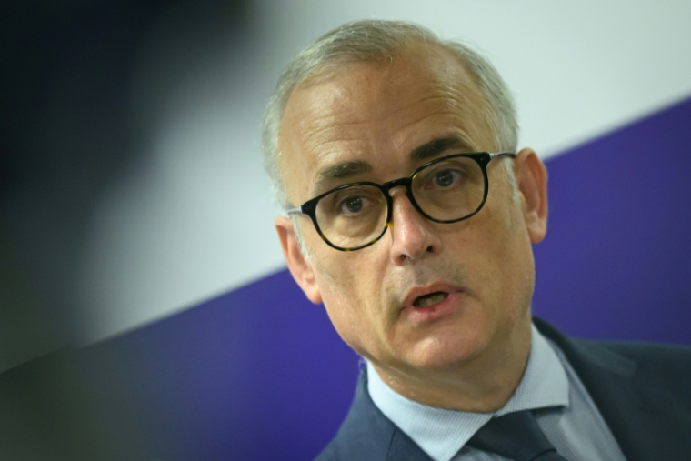 Le procureur de Rennes Frédéric Teillet lors d'une conférence de presse deux jours après la découverte du corps d'un garçon de 11 ans, à Rennes le 26 mai 2026 ( AFP / Loic VENANCE )