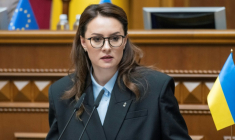 Ioulia Svyrydenko, Première ministre ukrainienne nouvellement nommée, lors d'une session au Parlement ukrainien à Kiev le 17 juillet 2025 ( AFP / ANDRII NESTERENKO )