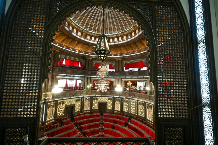 L'intérieur du Parlement à Damas, le 1er octobre 2025 ( AFP / Louai Beshara )
