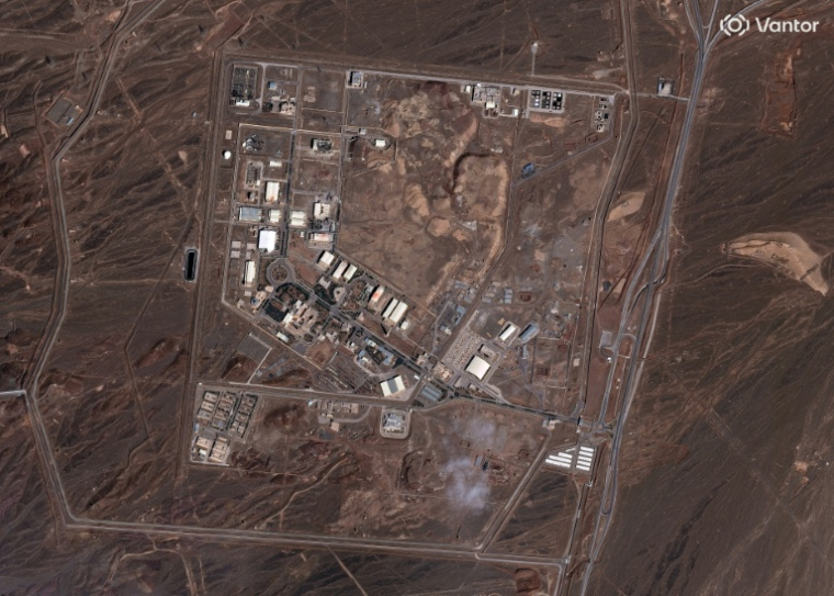 Image satellite fournie le 2 mars 2026 par Vantor du complexe nucléaire de Natanz, dans la province d'Ispahan, dans le centre de l'Iran ( Satellite image ©2026 Vantor / - )