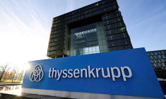 Une vue du siège social de Thyssenkrupp à Essen