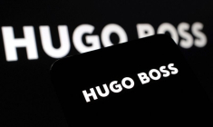 L'illustration présente le nouveau logo d'Hugo Boss