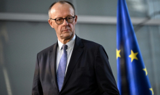 Le chancelier allemand Friedrich Merz, le 16 décembre 2025 à Francfort ( AFP / Kirill KUDRYAVTSEV )