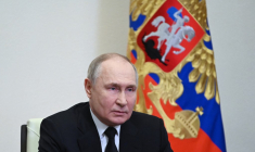 Vladimir Poutine à Moscou, en Russie, le 23 mars 2024. ( POOL / PAVEL BYRKIN )