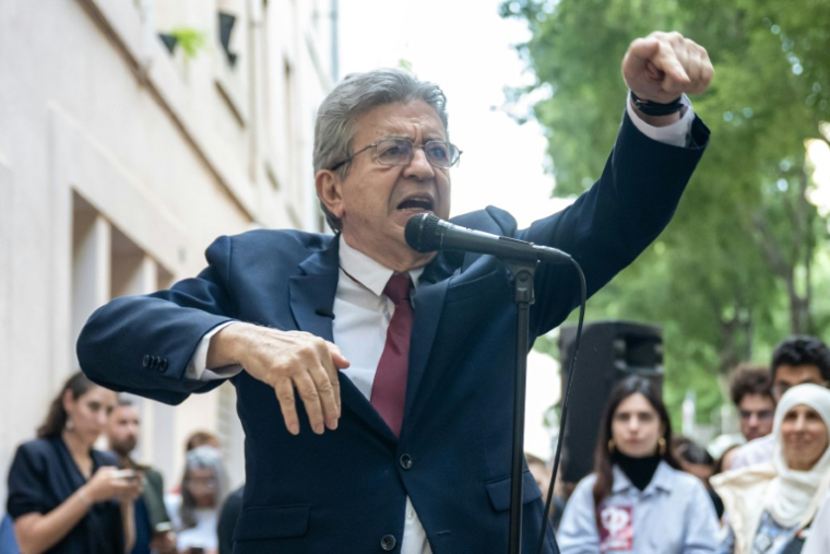 Jean-Luc Mélenchon le 7 mai 2026, à Marseille ( AFP / MIGUEL MEDINA )