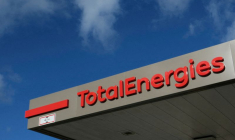 Le logo du groupe énergétique français TotalEnergies