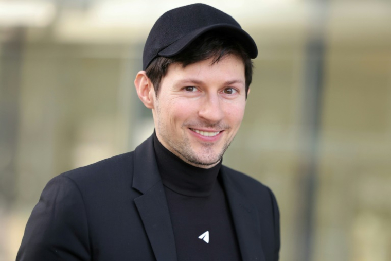 Le fondateur de la messagerie Telegram, Pavel Durov, le 6 décembre 2024 à Paris ( AFP / Thomas SAMSON )