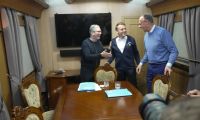 Macron, Merz et Starmer se rencontrent à bord d'un train pour Kiev